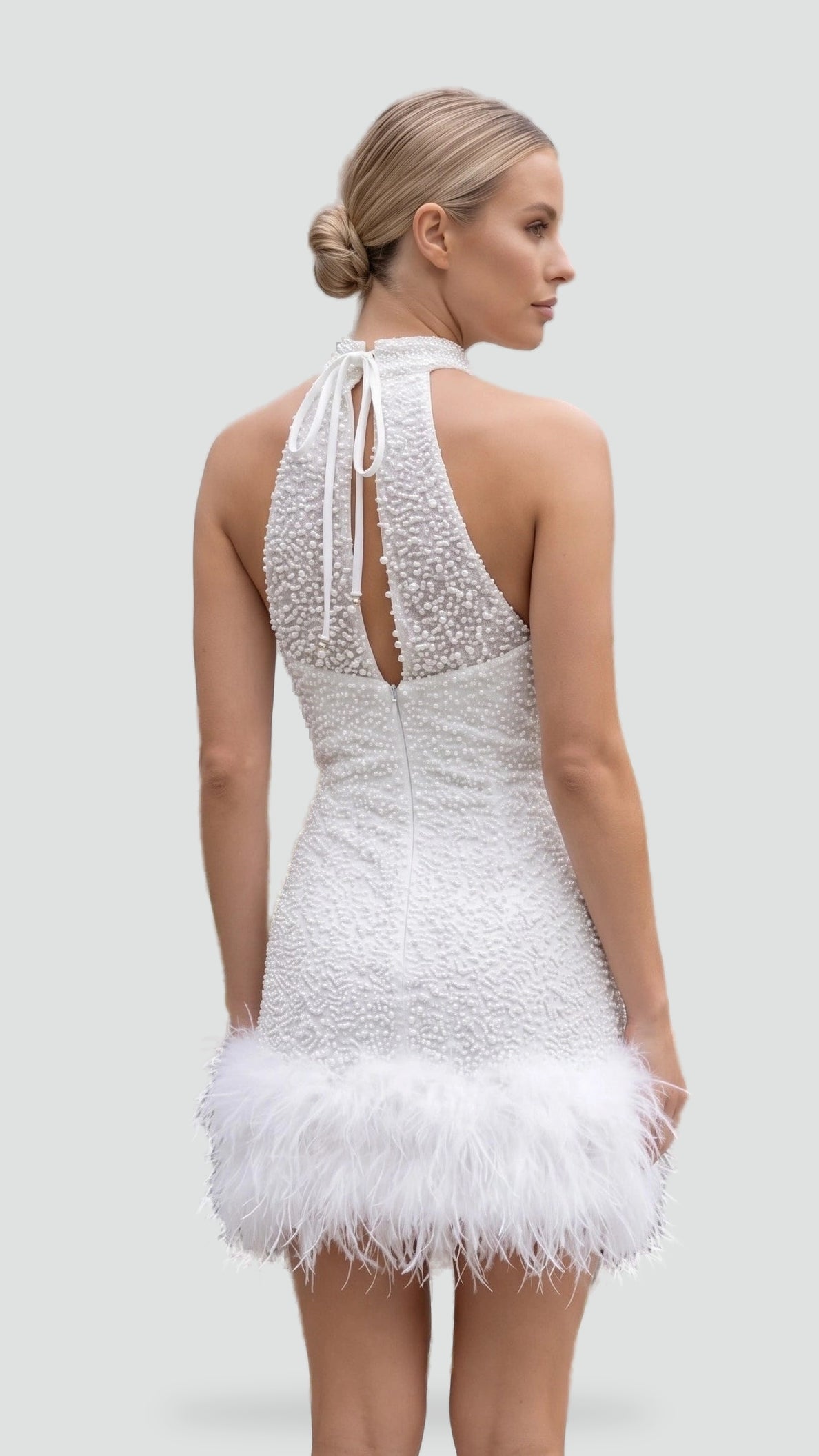 halter-feather-mini-dress-3