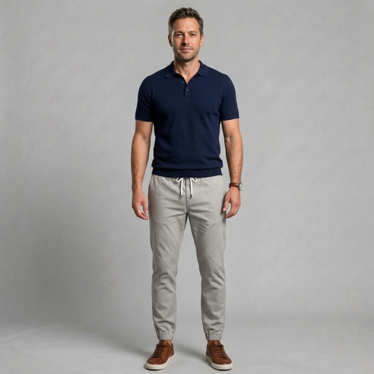 Marcus – Relaxed jogger trousers with elastic cuff