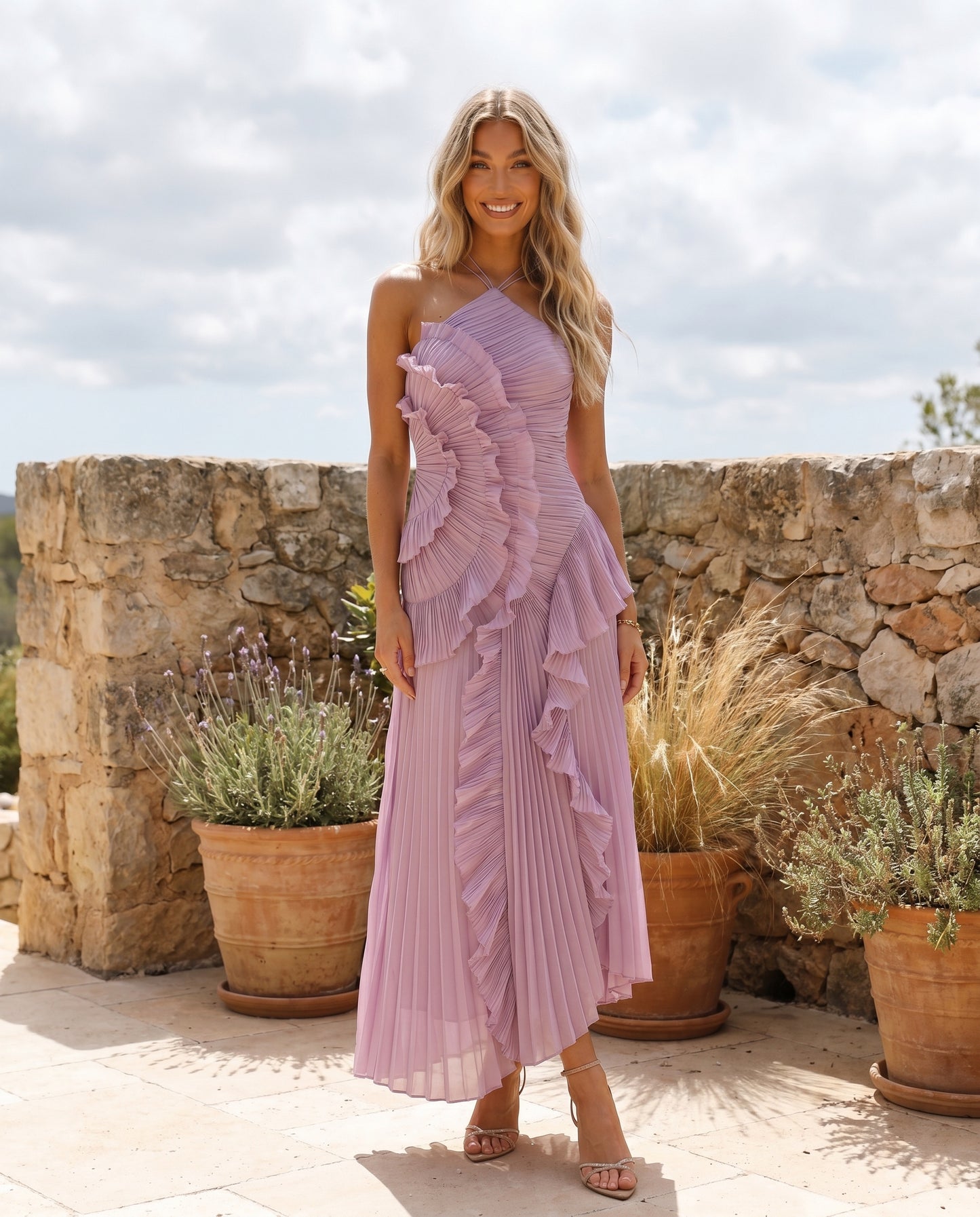 pleated-ruffled-maxi-dress-purple-1