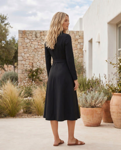 belted-a-line-dress-black-2