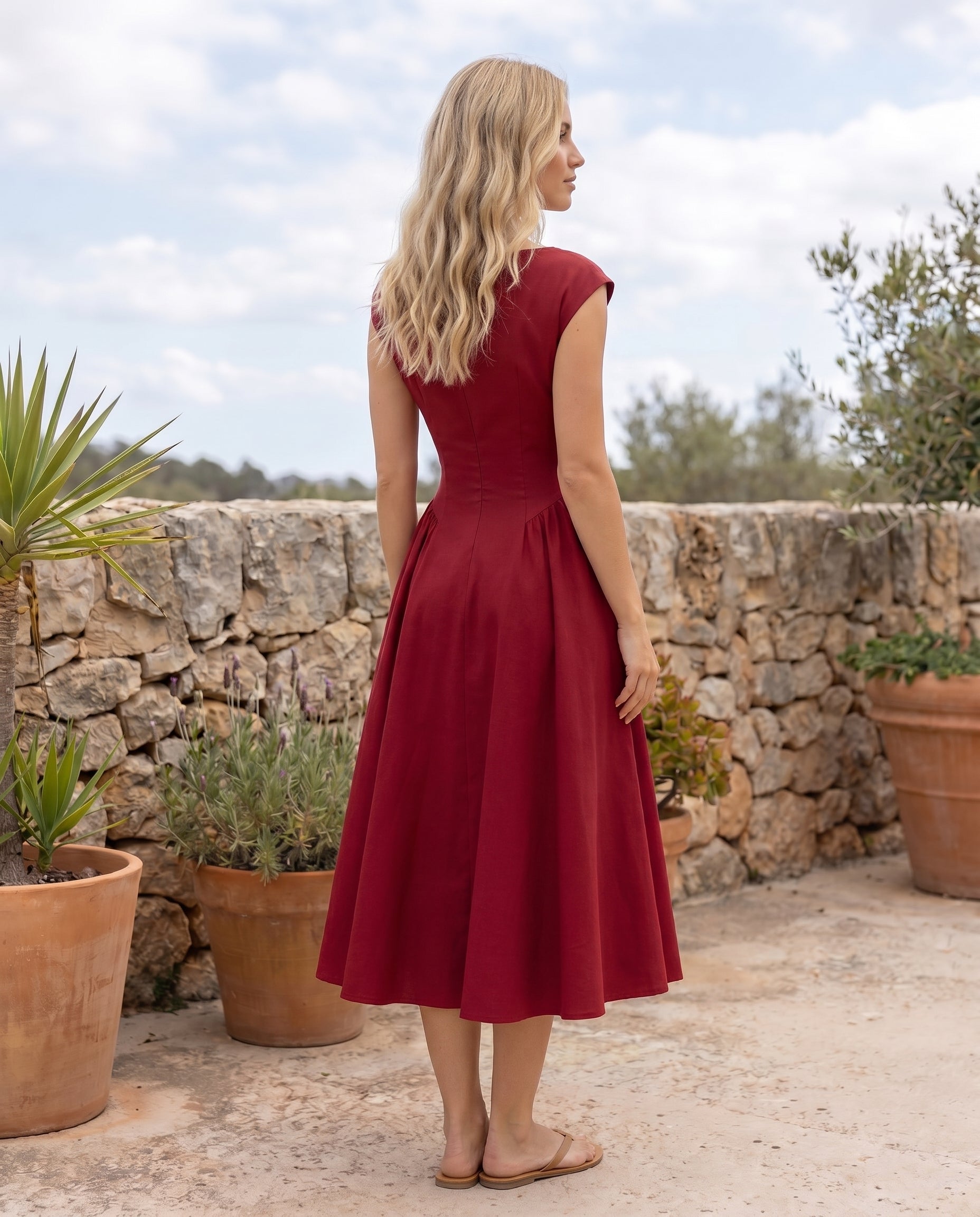 boat-neck-midi-dress-red-2
