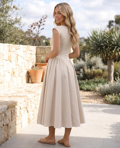 boat-neck-midi-dress-beige-3