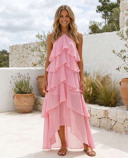 ruffle-halter-maxi-dress-pink-1