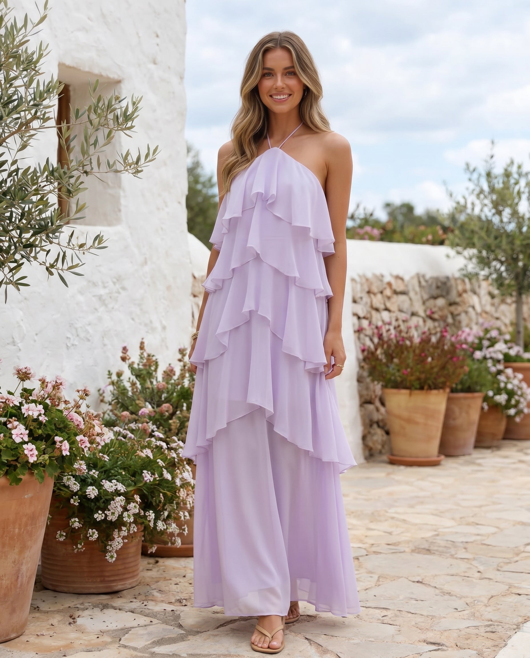 ruffle-halter-maxi-dress-purple-1