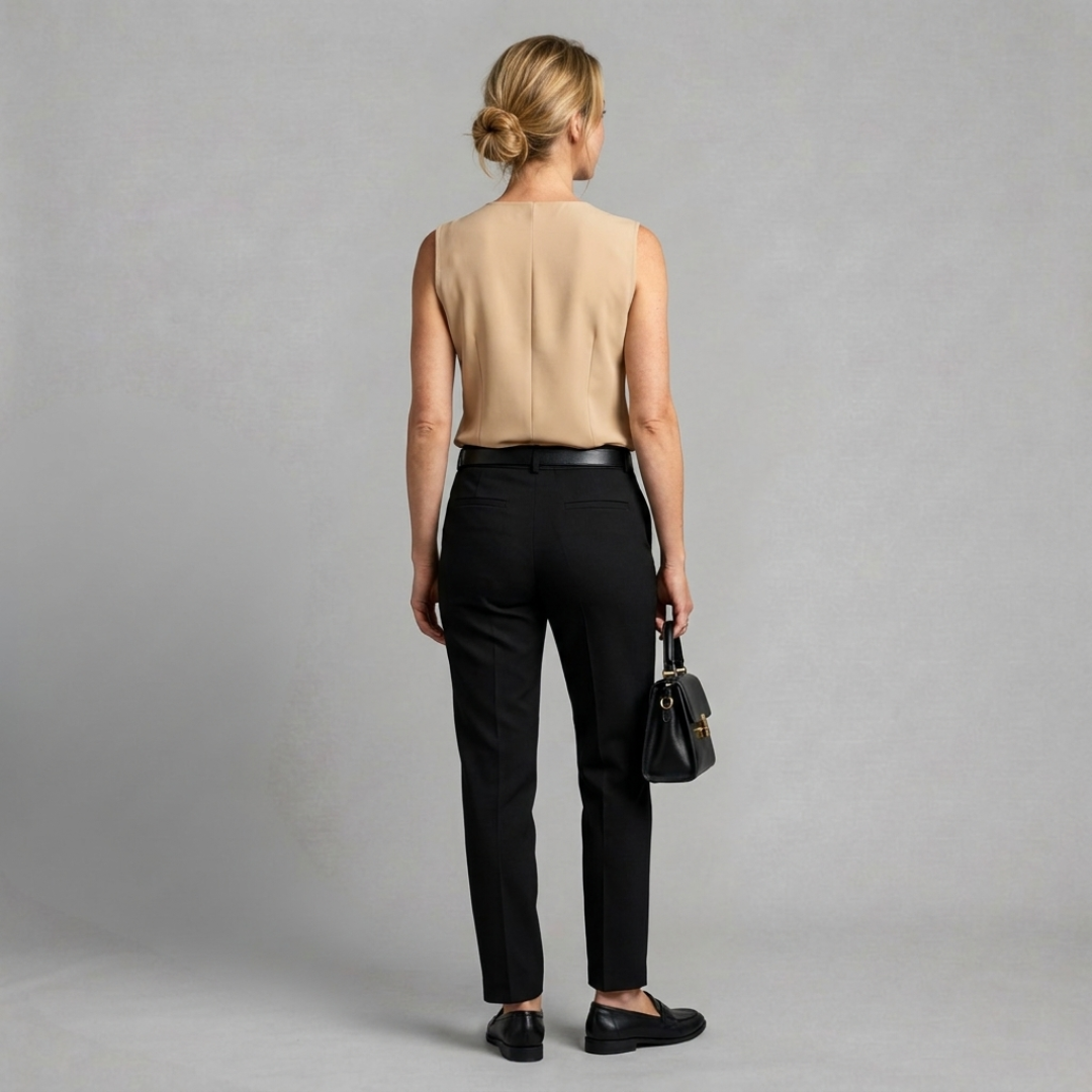 Harper - Sleeveless blouse with elegant V-neckline