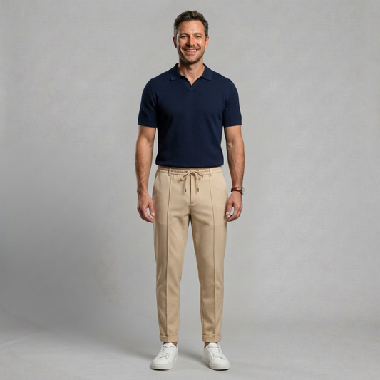 Lucas – Tailored drawstring trousers with modern taper